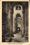 CPA Conques Interieur De l'Eglise Bas cote et porte de la tribune