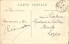 VINTAGE POSTCARD Bourboule the Dordogne And the Rock