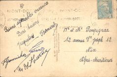 VINTAGE POSTCARD Auvergne Teleferic Of Sancy To the top of the Falls Of Hell