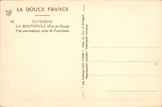 VINTAGE POSTCARD Auvergne Bourboule Panoramic View Taken Of the Funicular