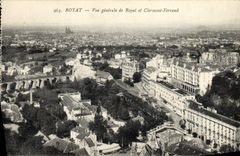 VINTAGE POSTCARD Royat View De Royat and Clermont Ferrand