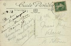 VINTAGE POSTCARD Auvergne the Summit Of Puy de Dome the inn of the Mercury temple and Domes Southern