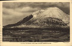 VINTAGE POSTCARD Puy De Dome With Its Persistent Snows