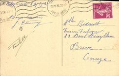 VINTAGE POSTCARD Puy De Dome With Its Persistent Snows