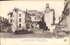 CPA Environs de Chateguyon Chateau De Chazeron Facade Principale