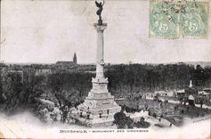 CPA Bordeaux Monument Des Girondins