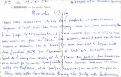 CPM Bordeaux Le Jardin Public