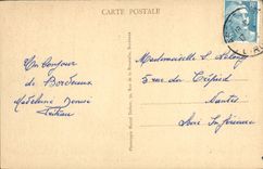 POSTAL Bordeaux Gone De Tourny de la VENDIMIA