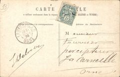 Callejones de Burdeos de la POSTAL de la VENDIMIA del amor