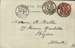 VINTAGE POSTCARD Toulouse the Church Of the Jesuits