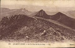 VINTAGE POSTCARD the Mount Gilds On the Summit Of Puy De Sancy