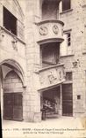 VINTAGE POSTCARD Riom Court And Stair-well Renaissance close to the Tower of the clock