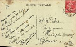 VINTAGE POSTCARD Riom Court And Stair-well Renaissance close to the Tower of the clock