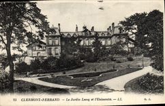 VINTAGE POSTCARD Clermont Ferrand the Lecoq Garden And the University
