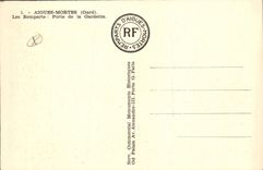 VINTAGE POSTCARD Dead Aigues the Walls Carries Of Gardette