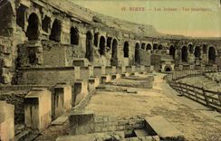 VINTAGE POSTCARD Nimes the Arena Seen Interior