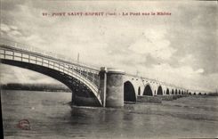 CPA Pont Saint Esprit Le Pont Sur Le Rhone