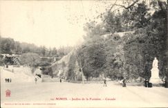 CPA Pont Jardins De La Fontaine Cascade