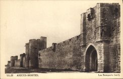 CPA Aigues Mortes Les Remparts