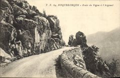 VINTAGE POSTCARD Roquelonque Road Of Vigan In Aigoual