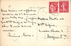 VINTAGE POSTCARD Saint Laurent Interior Vernede Of the Church