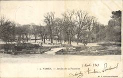 CPA Nimes Jardin De La Fontaine