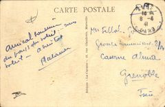 POSTAL Nimes de la VENDIMIA el templo de Diane