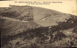 CPA Mont Aigoual Route De l'Observatoire a la limite des departemens