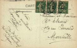 VINTAGE POSTCARD Gothic Avignon Tomb