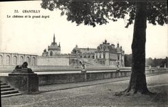 CPA Chantilly Le Chateau Et Le Grand Degre