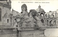 CPA Chateau De Chantilly Chimere Par Nicolas Coustou