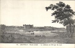 VINTAGE POSTCARD Chantilly Museum Cop the Castle in 1781