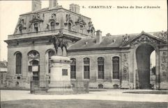 CPA Chantilly Statue Du Duc D'Aumale