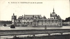 CPA Chateau De Chantilly Vu De La Pelouse