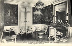 POSTAL Compiegne de la VENDIMIA que la galería del castillo de las tapicerías expulsa