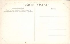 POSTAL Compiegne de la VENDIMIA la escalera del castillo de Apolo