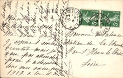 VINTAGE POSTCARD Moulins House Of the Senior