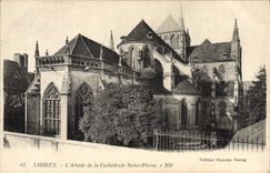 CPA Lisieux L'Abside De La Cathedrale Saint Pierre