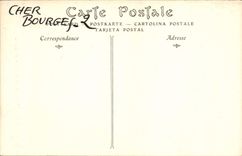 Escalera de Bourges de la POSTAL de la VENDIMIA del hotel de Lallemand