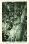 VINTAGE POSTCARD Well De Padirac Large Dome Stalactites and stalagmites with the top of the step of the crocodile