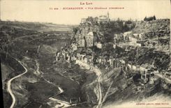 VINTAGE POSTCARD the Batch Rocamadour View