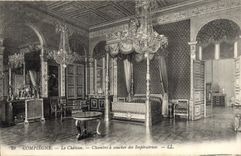 POSTAL Compiegne de la VENDIMIA el cuarto del castillo de colocar a emperatrices