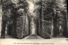 CPA Parc Du Chateau De Chantilly Les Trois Allees