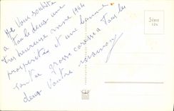 VINTAGE POSTCARD Good And Happy Year Flowers Horseshoe