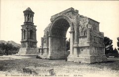 VINTAGE POSTCARD Arles the Arc And the Mausoleum Of Saint Remi