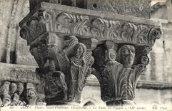 VINTAGE POSTCARD Arles Cloister Of Saint Trophime Capitals the escape in Egypt