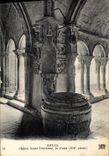 VINTAGE POSTCARD Arles Holy Cloister Trophine the well