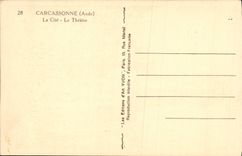 CPA Carcassonne La Cite Le Theatre