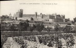 CPA Cite de Carcassonne Vue generale du Nord