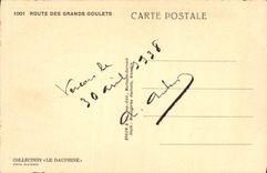 CPA Route des Grands Goulets